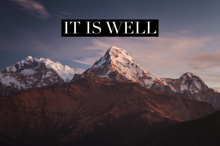 IT IS WELL